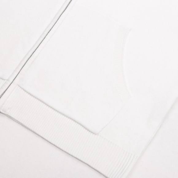 Thom Browne white zip-up hooded sweater - Picture 8 of 8